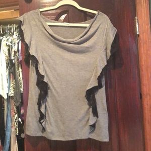 Cocomo Ruffle Accent Shirt L